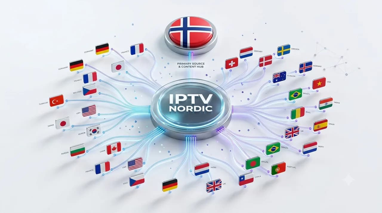 Internasjonale TV-kanaler fra hele verden samlet i IPTV Nordic-kanallisten