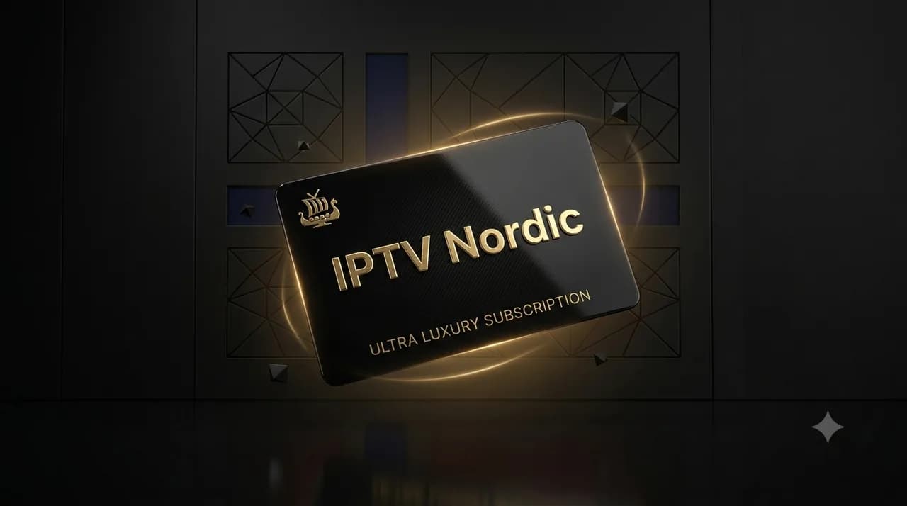 Eksklusivt IPTV Nordic-abonnementskort i gull – premium IPTV-priser for Norge